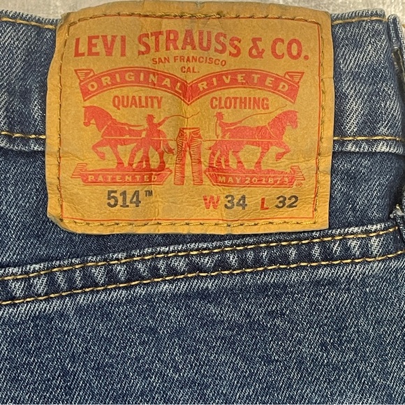 Levi's 34x32 Men's Blue Jeans - Picture 3 of 5